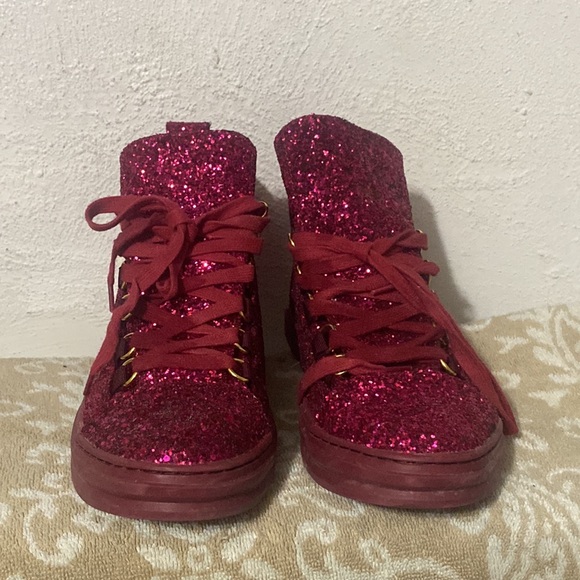 NEW Encore FIESSO💕sparkle high-tops 10/10.5+💙Barbie ornament/keychain - Picture 5 of 14